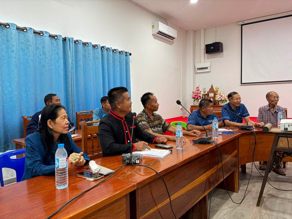 การประชุมผู้ใช้น้ำจากสถานีสูบน้ำ
