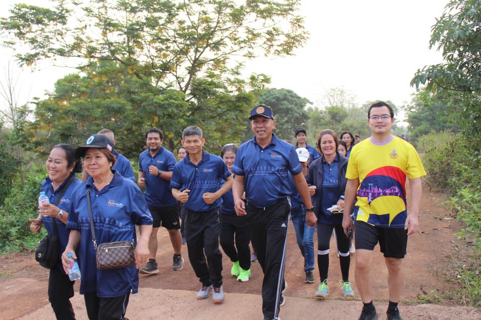 กิจกรรมหนองแข้ชวนวิ่งเสริมพลัง ลดพุงลดโรค ตามโครงการออกกำลังกาย เดิน วิ่ง เพื่อสุขภาพดีชีวีสุข บ้านอูนนา หมู่ที่ 3 